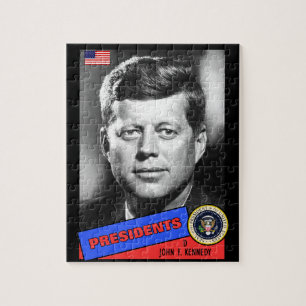 Quebra-cabeça Cartão de beisebol de John F. Kennedy