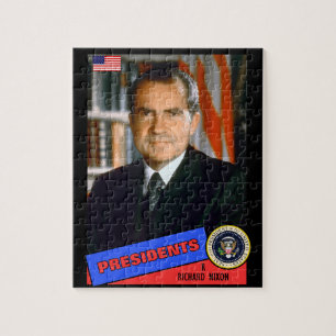 Quebra-cabeça Cartão de beisebol de Richard Nixon