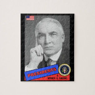 Quebra-cabeça Cartão de beisebol de Warren G. Harding