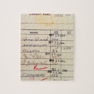 Quebra-cabeça Cartão de biblioteca 23322
