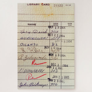 Quebra-cabeça Cartão de biblioteca 23322