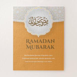 Quebra-cabeça Cartão Eid Mubarak com Masjid