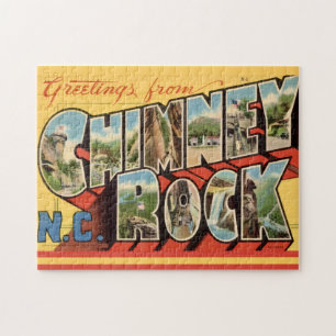 Quebra-cabeça Cartão postal de Chimney Rock NC
