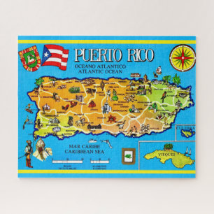 Quebra-cabeça Cartão postal de Porto Rico 16x20