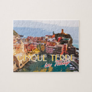 Quebra-cabeça Cartão postal de Viagem de Verão Cinque Terre It