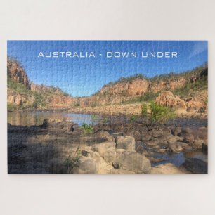 Quebra-cabeça cartão postal nitmiluk katherine gorge