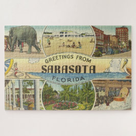 Quebra-cabeça Cartão postal Vintage Sarasota