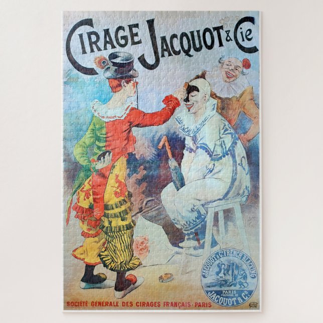 Quebra-cabeça Cartaz da Belle Époque Cirage Jacquot & Cie (Vertical)