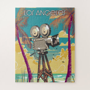 Quebra-cabeça Cartaz da câmera de cinema de Los Angeles