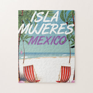 Quebra-cabeça Cartaz da praia de Isla Mujeres México