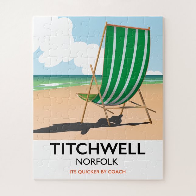 Quebra-cabeça cartaz da praia de Titchwell Norfolk (Vertical)