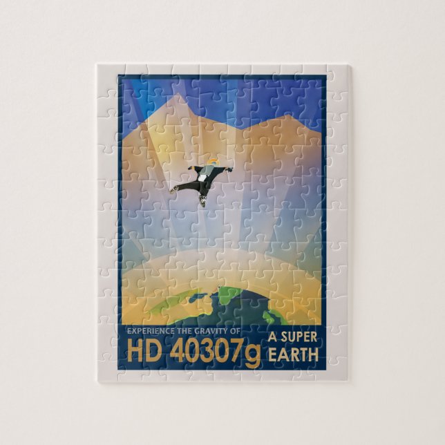 Quebra-cabeça Cartaz de Ficção Científica de Viagens Futuras da  (Vertical)