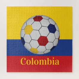 Quebra-cabeça Cartaz de Futebol da Colômbia