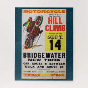Quebra-cabeça Cartaz de Moto Antiga de Nova York Puzzle Anúncio