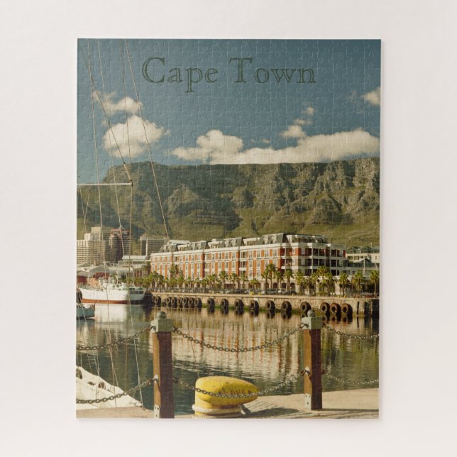 Quebra-cabeça Cartaz de Viagem Antigo de Cape Town (Vertical)