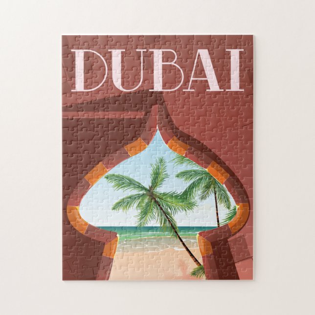 Quebra-cabeça Cartaz de viagem ao Palácio de Dubai (Vertical)