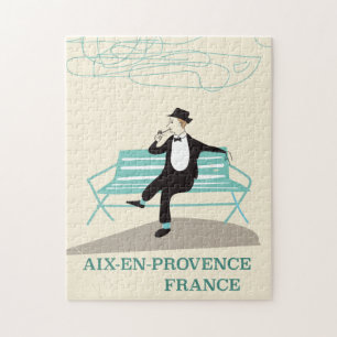 Quebra-cabeça Cartaz de viagem de Aix-en-Provence França