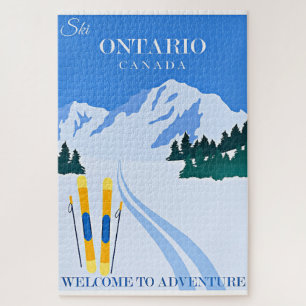 Quebra-cabeça cartaz de viagem de Ontário, Canadá,