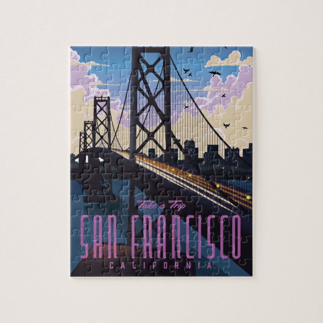 Quebra-cabeça Cartaz de viagem de São Francisco (Vertical)