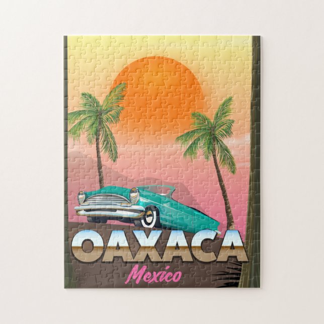 Quebra-cabeça cartaz de viagem Oaxaca México (Vertical)