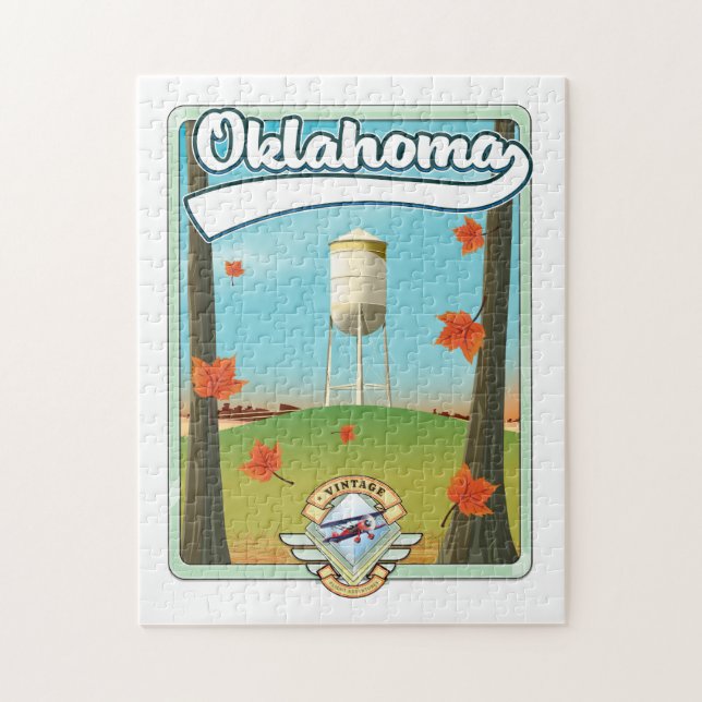 Quebra-cabeça Cartaz de viagem Oklahoma (Vertical)