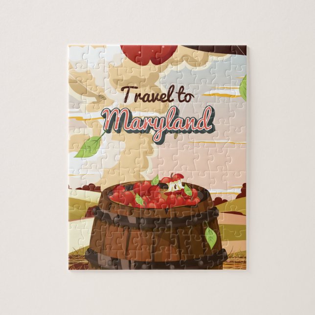 Quebra-cabeça Cartaz de viagem para Maryland (Vertical)