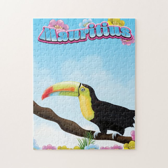 Quebra-cabeça cartaz de viagem para Maurício (Vertical)