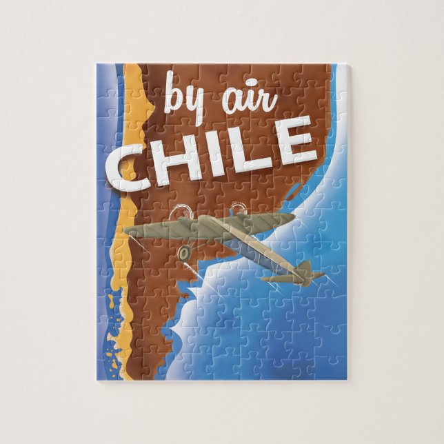Quebra-cabeça Cartaz de viagem vintage Chile (Vertical)