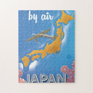 Quebra-cabeça Cartaz de viagem vintage do Japão