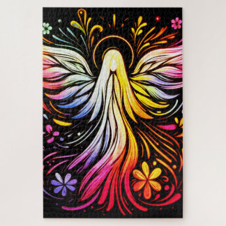 Quebra-cabeça Cartaz do Anjo Retro para Adultos 20x30 1014 peças