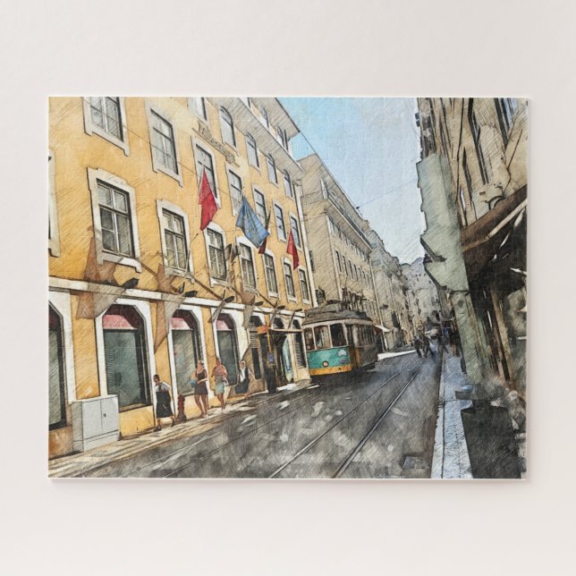 Quebra-cabeça Cartaz em Lisboa (Horizontal)