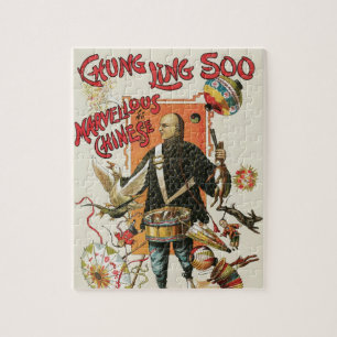 Quebra-cabeça Cartaz Mágico Antigo, Mágico Chung Ling Soo