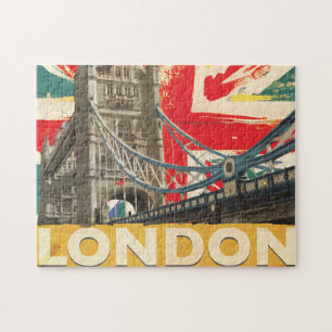 Quebra-cabeça Cartaz Vintage Londres