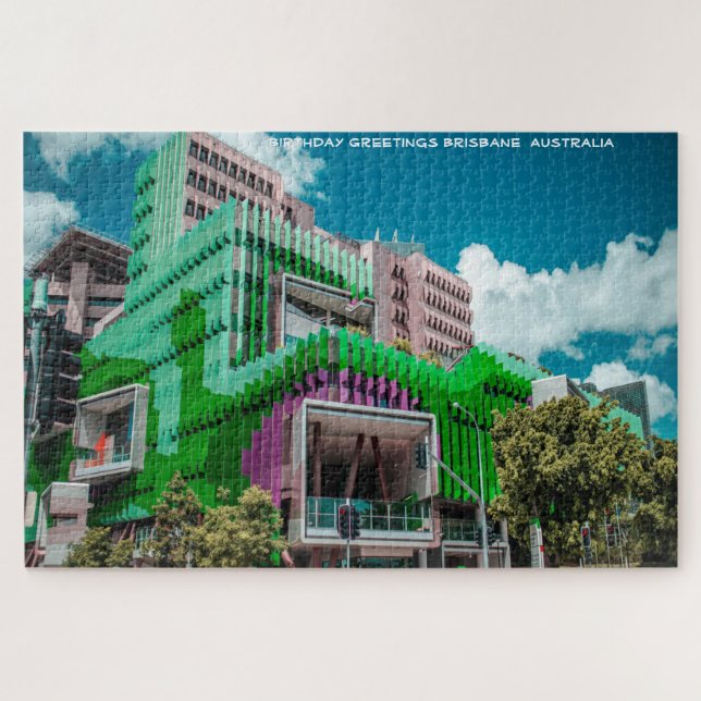 Quebra-cabeça Cartões de aniversários Brisbane Austrália (Horizontal)