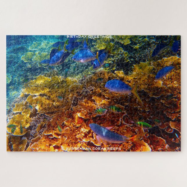 Quebra-cabeça Cartões de aniversários Coral Reef Austrália (Horizontal)