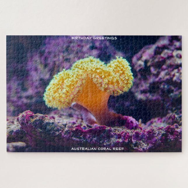 Quebra-cabeça Cartões de aniversários Coral Reef Austrália (Horizontal)