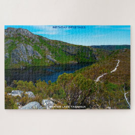 Quebra-cabeça Cartões de aniversários Crater Lago Tasmania