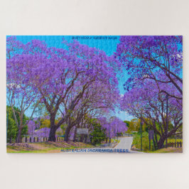 Quebra-cabeça Cartões de aniversários Jacaranda Trees Austrália