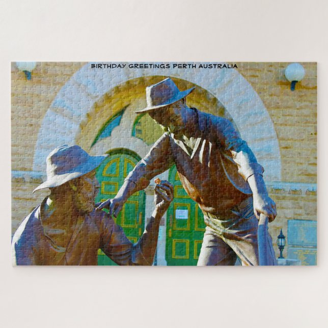 Quebra-cabeça Cartões de aniversários Perth Austrália (Horizontal)