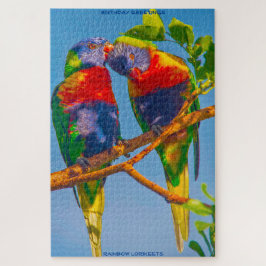 Quebra-cabeça Cartões de aniversários Rainbow Lorikeets
