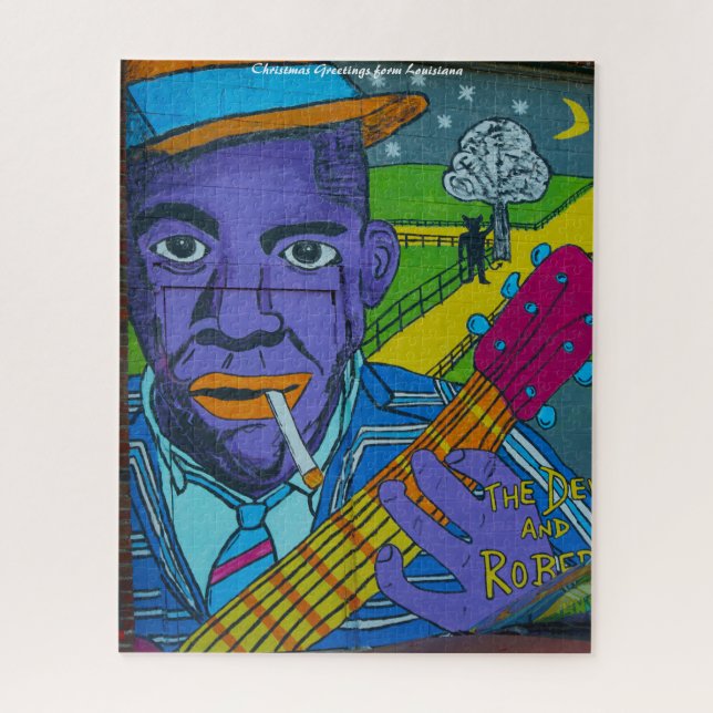 Quebra-cabeça Cartões de natal de Arte da Louisiana Street (Vertical)