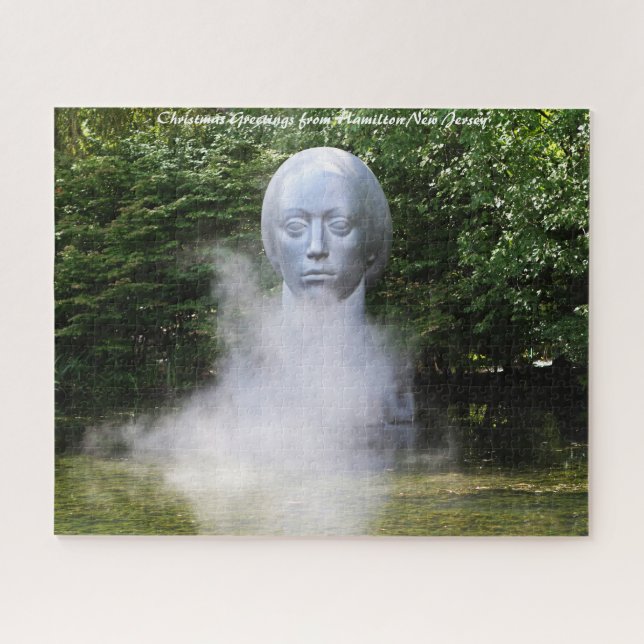 Quebra-cabeça Cartões de natal de Escultura Hamilton New Jersey (Horizontal)