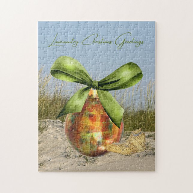 Quebra-cabeça Cartões de natal de Lowcountry Hilton Head Island (Vertical)