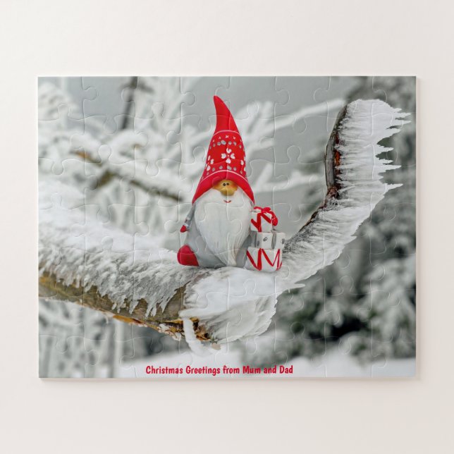 Quebra-cabeça Cartões de natal de Mãe e Pai (Horizontal)