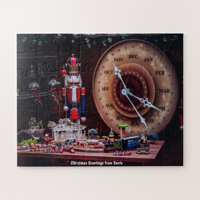 Quebra-cabeça Cartões de natal de Papais noeis (Horizontal)