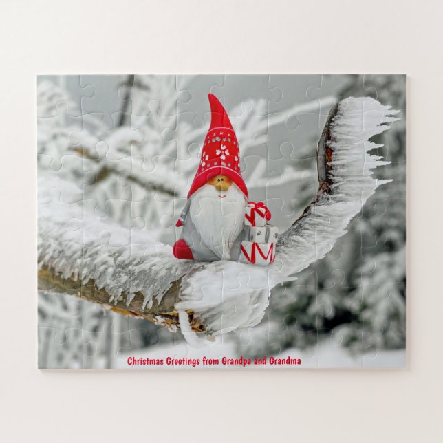 Quebra-cabeça Cartões de natal do vovô e da vovó (Horizontal)