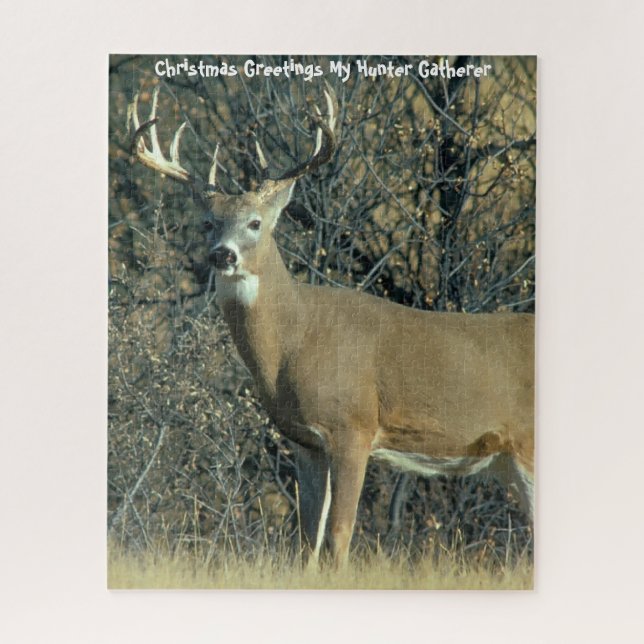 Quebra-cabeça Cartões de natal Meu Coletor de Caça (Vertical)