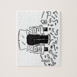 Quebra-cabeça Cartografia de serviço de automóveis