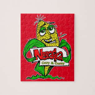 Quebra-cabeça Cartoon Corn Cob do Nebraska