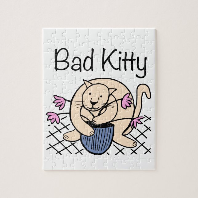 Quebra-cabeça Cartoon de gato malvado (Vertical)